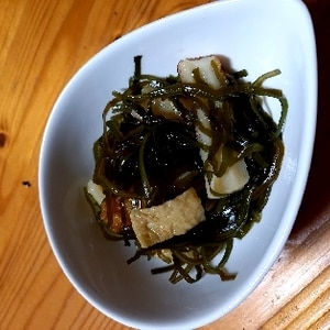 簡単！油揚げと切り昆布だけの煮物☆